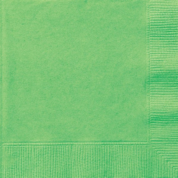 Unique- Lime Green 20 Luncheon Napkins