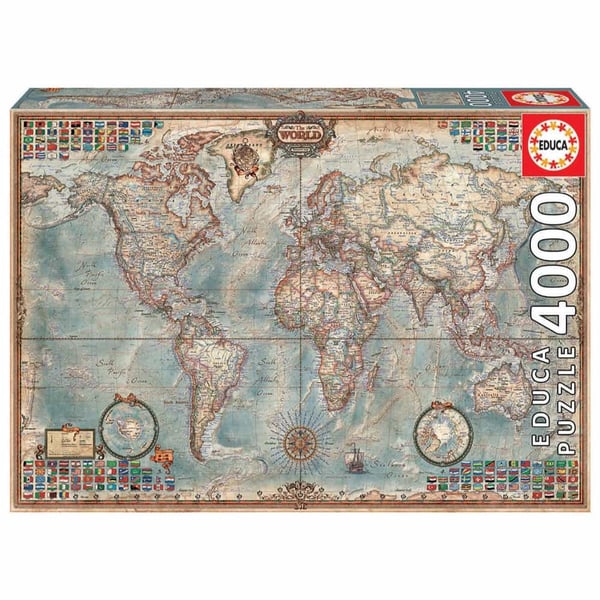Educa The World Executive Map Puzzle 4000pcs 14827