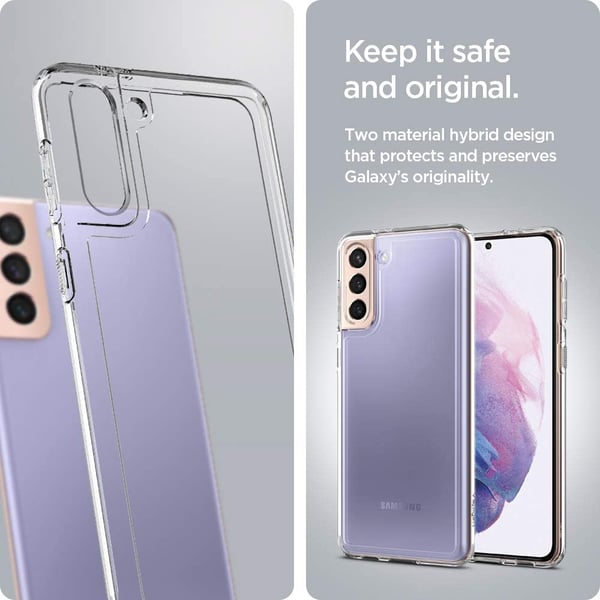 Spigen Crystal Hybrid designed for Samsung Galaxy S21 PLUS case cover - Crystal Clear