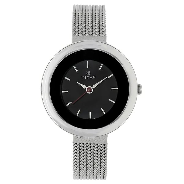 Titan analog black discount dial women's watch