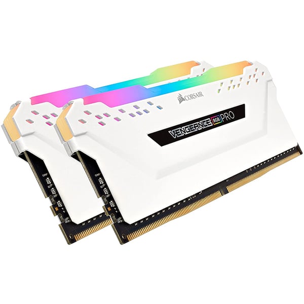 Corsair Vengeance RGB Pro 16GB (2 x 8GB) DDR4 DRAM 3600MHz C18 Memory Kit — White