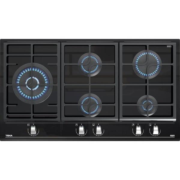 TEKA GZC 95320 Gas on Glass Hob with ExactFlame function in 90 cm of butane gas TEKA GZC 95320 Gas on Glass Hob with ExactFlame function in 90 cm of butane gas