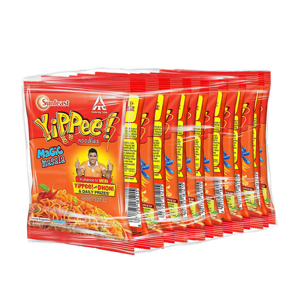 Sunfeast Noodles - Yippee Noodles Magic Masala 60g (Pack of 15)