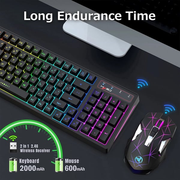 HXSJ L99 2.4g Wireless Rechargeable Keyboard & Mouse