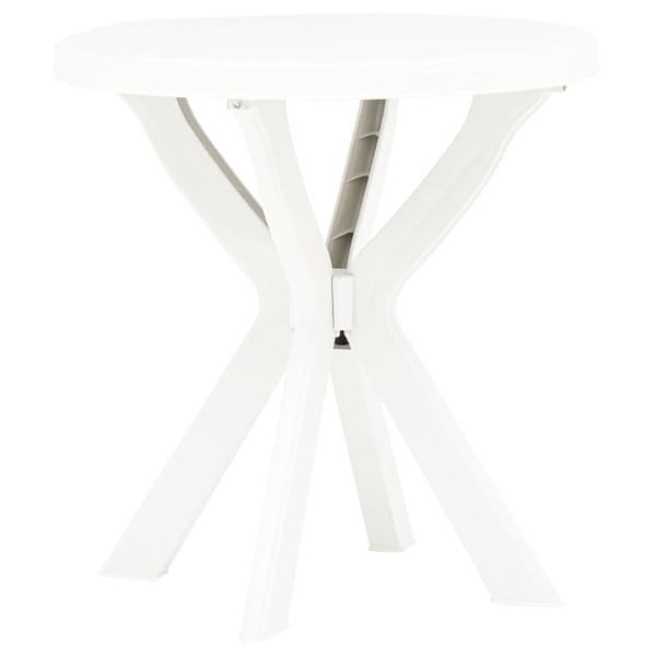 vidaXL Bistro Table White 70 cm Plastic vidaXL Bistro Table White 70 cm Plastic