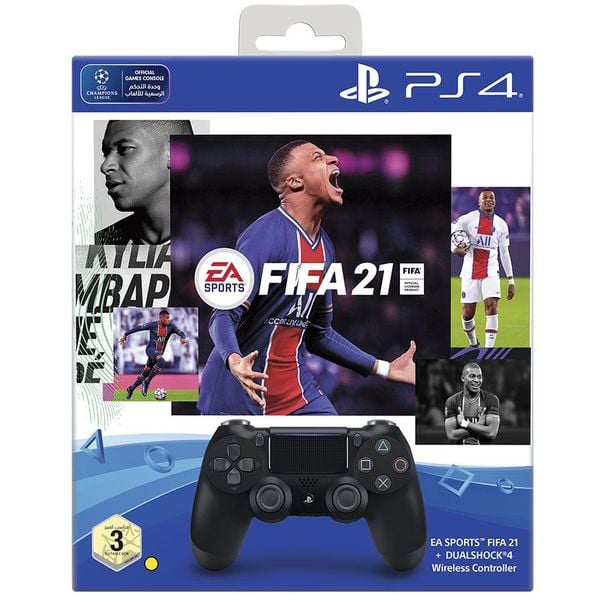 PS4 Dual Shock 4 Controller + FIFA21 Game + 14 Days Plus Card
