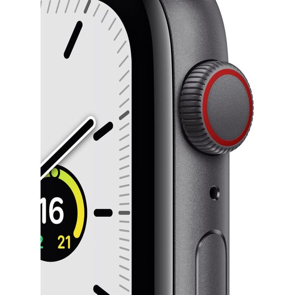 Apple Watch SE GPS+Cellular 40mm Space Grey Aluminium Case Tornado/Grey Sport Loop - Middle East Version