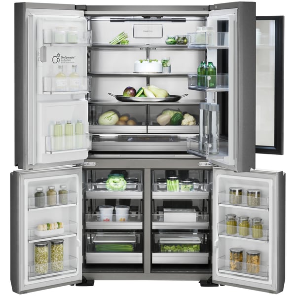 LG Refrigerator SIGNATURE InstaView Door-in-Door 950 Litres. Auto Open Door with Water Dispenser GRX33FGNGL LG Refrigerator SIGNATURE InstaView Door-in-Door 950 Litres. Auto Open Door with Water Dispenser GRX33FGNGL