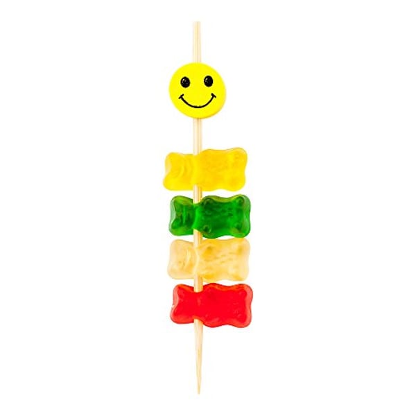 Smiley Pick, Smiley Face Skewers, Food Picks, Sticks - 4 Smiley Pick, Smiley Face Skewers, Food Picks, Sticks - 4