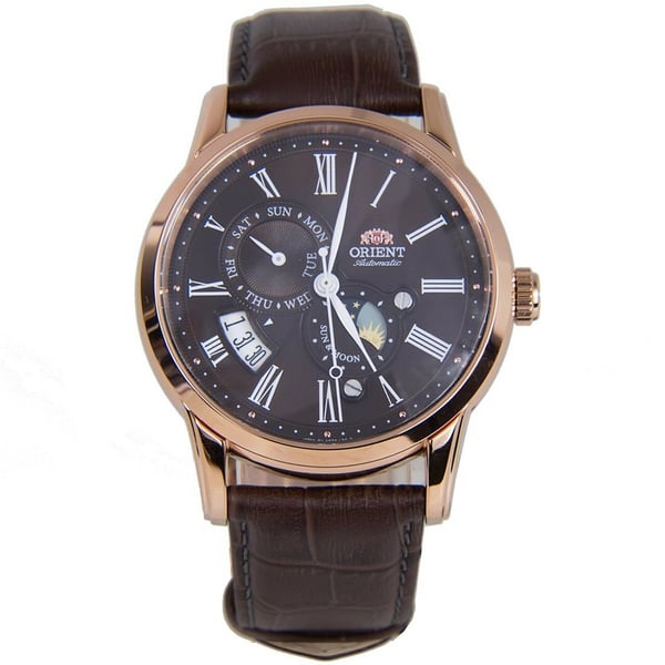 Orient Sak00003t0 Automatic Sun. & Moon Leather Strap Men's Watch Orient Sak00003t0 Automatic Sun. & Moon Leather Strap Men's Watch