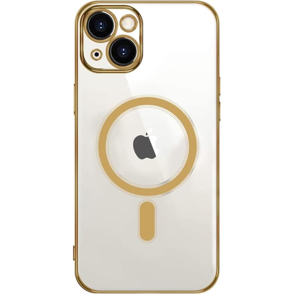 KST Design for iPhone 13 Magsafe Classic Series Clear Case Easy Stick, 6D Plating, 7Colorful (iPhone 13, Gold) KST Design for iPhone 13 Magsafe Classic Series Clear Case Easy Stick, 6D Plating, 7Colorful (iPhone 13, Gold)