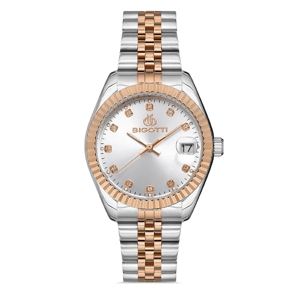 Bigotti Roma Womens Stainless Steel Strap Watch - Bg.1.10293-3 Bigotti Roma Womens Stainless Steel Strap Watch - Bg.1.10293-3