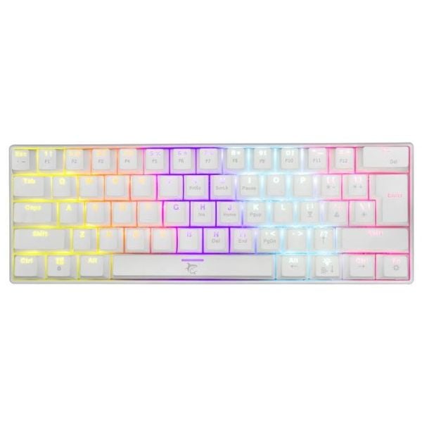 White Shark Shinobi Mechanical Keyboard White/Red Keys
