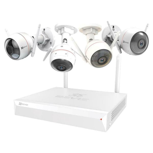 Ezviz C3W Wall Mountable Wifi Camera 4Pcs With X5C Wireless Network Video Recorder Ezviz C3W Wall Mountable Wifi Camera 4Pcs With X5C Wireless Network Video Recorder