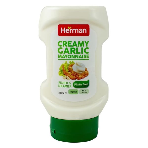 Herman garlic Flavoured Mayonnaise 300ml-Pet