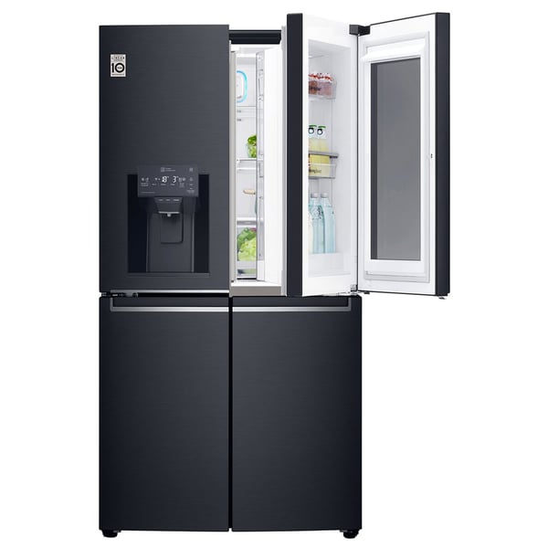 Buy Lg French Door Refrigerator 570 Litres Grx29ftqkl Linear Cooling Doorcooling Hygienefresh Online In Uae Sharaf Dg