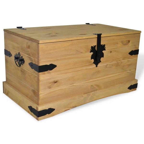 vidaXL Storage Chest Mexican Pine Corona Range 91x49.5x47 cm vidaXL Storage Chest Mexican Pine Corona Range 91x49.5x47 cm