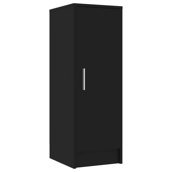 vidaXL Shoe Cabinet Black 32x35x92 cm Engineered Wood