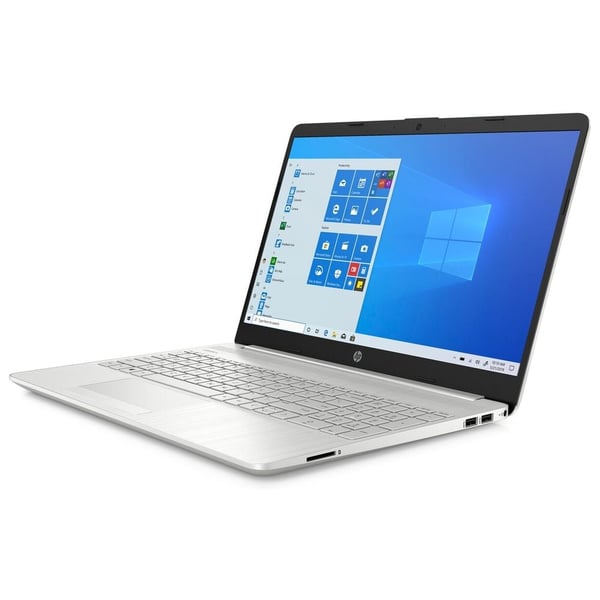 HP 15-DW3057NE Laptop - Core i5 2.4GHz 8GB 1TB+128GB 2GB Win10 15.6inch FHD Natural Silver English/Arabic Keyboard HP 15-DW3057NE Laptop - Core i5 2.4GHz 8GB 1TB+128GB 2GB Win10 15.6inch FHD Natural Silver English/Arabic Keyboard