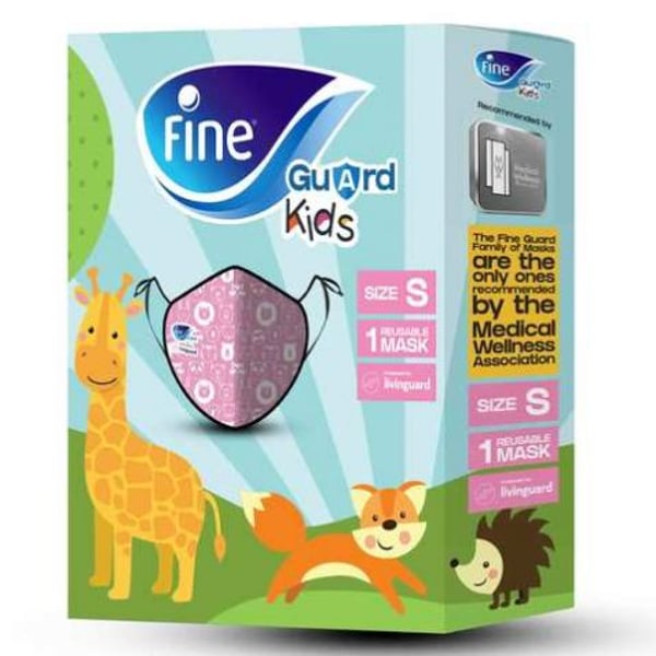 Fine Face Mask Guard Comfort Kids Pink/Orange Small Fine Face Mask Guard Comfort Kids Pink/Orange Small