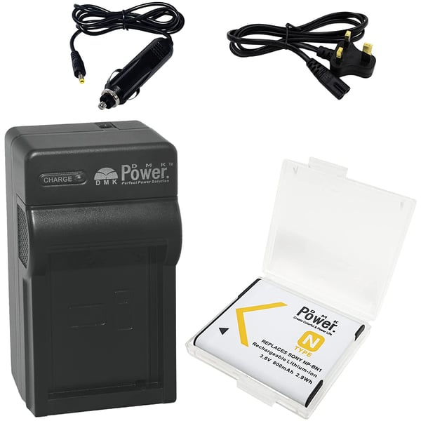 Dmk Power Np-bn1 (800mah) Rechargeable Battery With Protection Box And Tc600c Car/eu Cable Battery Charger