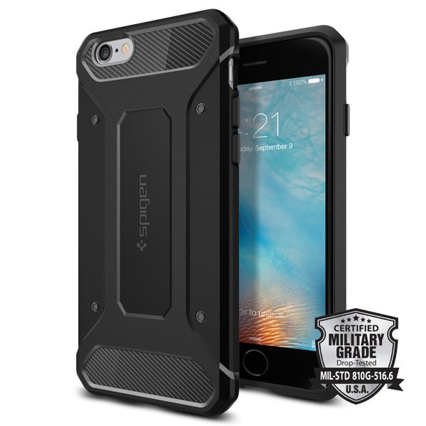 Spigen Rugged Capsule Armor Designed For Iphone 6 And Iphone 6s Case Cover - Black