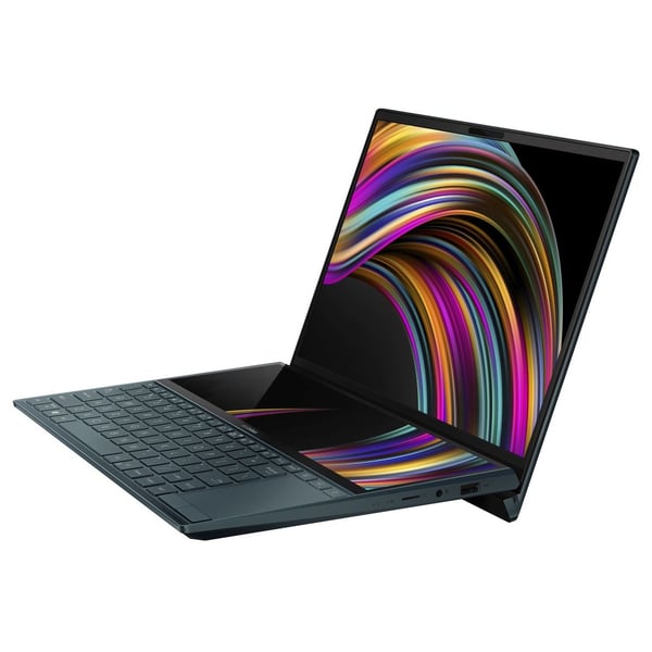 Asus ZenBook Duo UX481FL-BM021TS Laptop - Core i7 1.8GHz 16GB 1TB 2GB Win10 14inch FHD Celestial Blue Asus ZenBook Duo UX481FL-BM021TS Laptop - Core i7 1.8GHz 16GB 1TB 2GB Win10 14inch FHD Celestial Blue