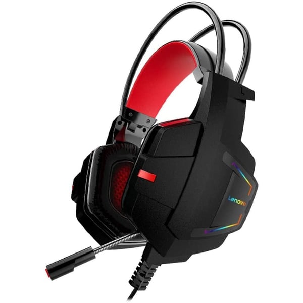 Lenovo HU85 Wired On-Ear Gaming Headset Black
