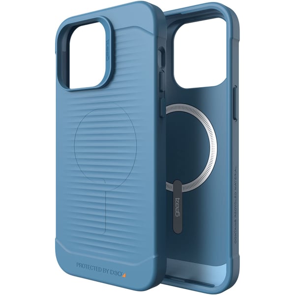 Gear4 Havana Snap designed for iPhone 14 PRO case cover compatible with MagSafe with D3O Impact Protection upto 10 Feet / 3 Meter- Blue Gear4 Havana Snap designed for iPhone 14 PRO case cover compatible with MagSafe with D3O Impact Protection upto 10 Feet / 3 Meter- Blue