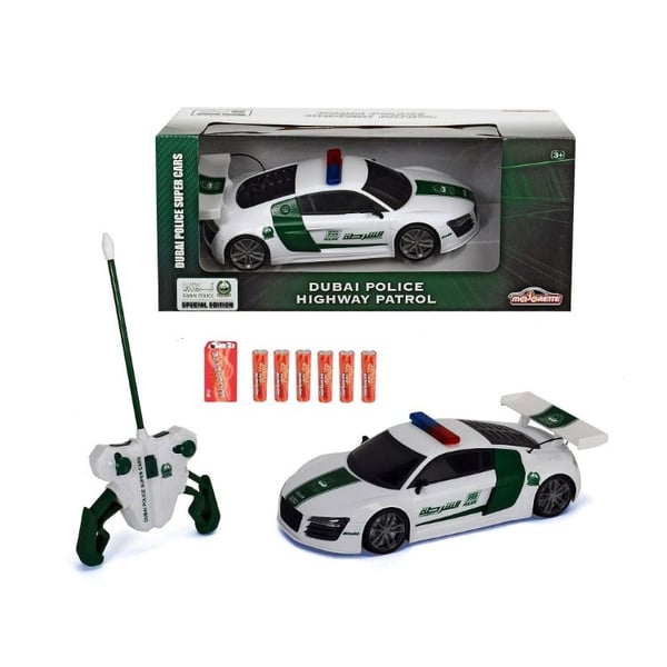 Majorette Dubai Police Highway Patrol Audi R8 1:16