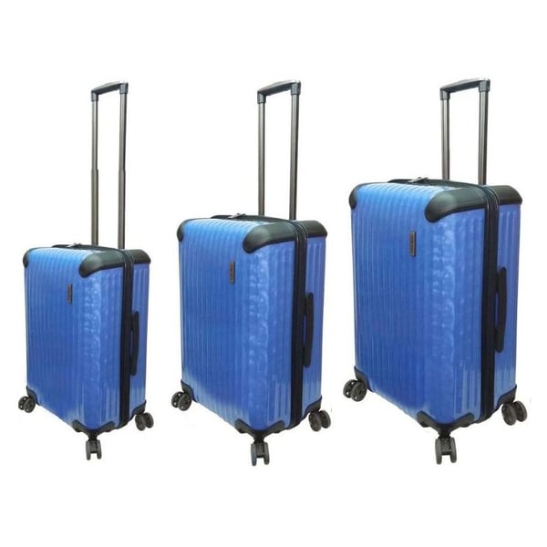 Highflyer T1000 Trolley Luggage Bag Blue 3pc Set TH1000PPC3PC