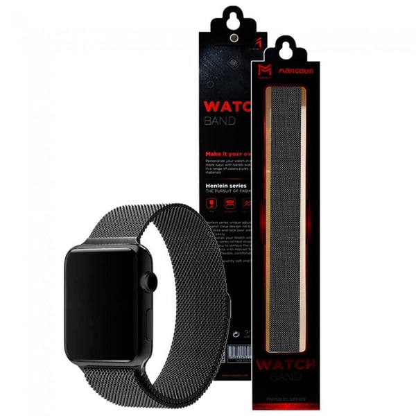 Margoun Apple Watch Series 6/SE/5/4/3/2/1 Milanese Replacement Band 38/40mm - Dark Grey Margoun Apple Watch Series 6/SE/5/4/3/2/1 Milanese Replacement Band 38/40mm - Dark Grey