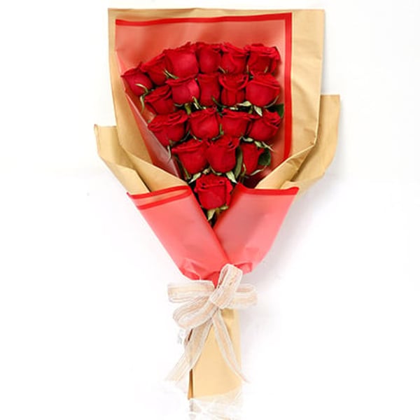 20 Passionate Red Roses Bunch