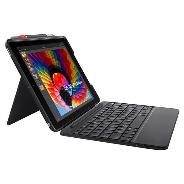 Logitech Bluetooth Keyboard Folio Case for iPad Air 5th 6th Gen Black 920-009047 Logitech Bluetooth Keyboard Folio Case for iPad Air 5th 6th Gen Black 920-009047