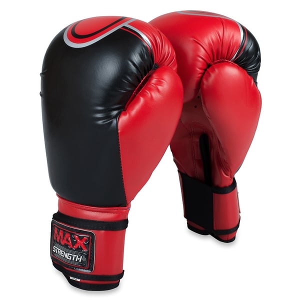 Buy Max Strength Pro Boxing Training Sparring Gloves Red/Black 14oz