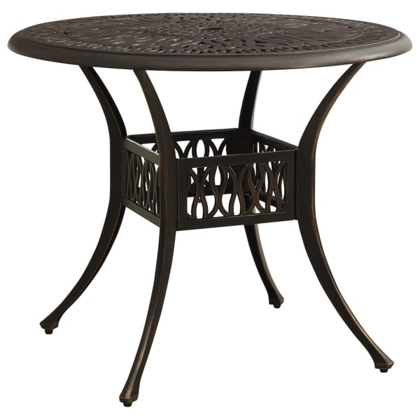 Vidaxl Garden Table Bronze 90x90x74 Cm Cast Aluminium