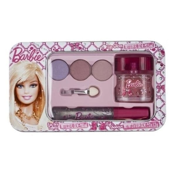 Barbie Metallic 10ml + Eyeshadow + Lip Gloss Set For Women Eau de Toilette