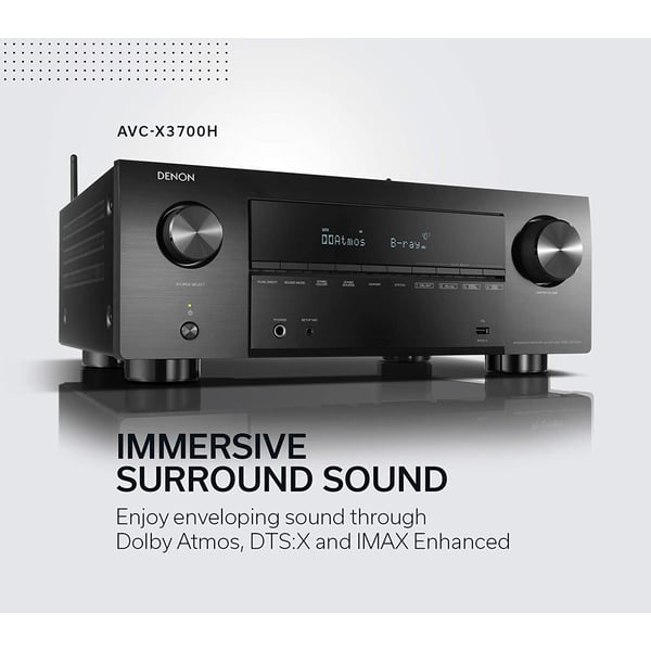 Denon AVC-X3700H 8K Ultra HD 9.2 Channel AV Receiver 2020 Model Denon AVC-X3700H 8K Ultra HD 9.2 Channel AV Receiver 2020 Model