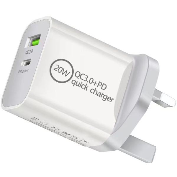Maxguard Dual Port Wall Charger White Maxguard Dual Port Wall Charger White