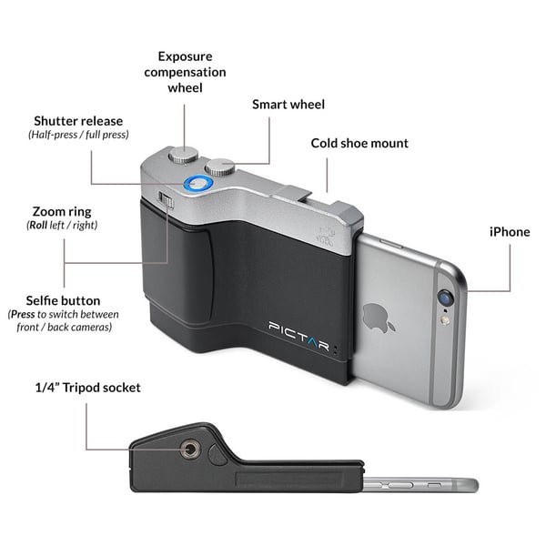 Miggo Pictar Camera Grip For Small Smartphone PT-ONE BS 30 Miggo Pictar Camera Grip For Small Smartphone PT-ONE BS 30
