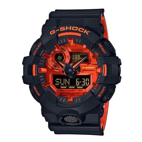 Casio G Shock Black Polymer Men Analog/Digital Watch GA-700BR-1A