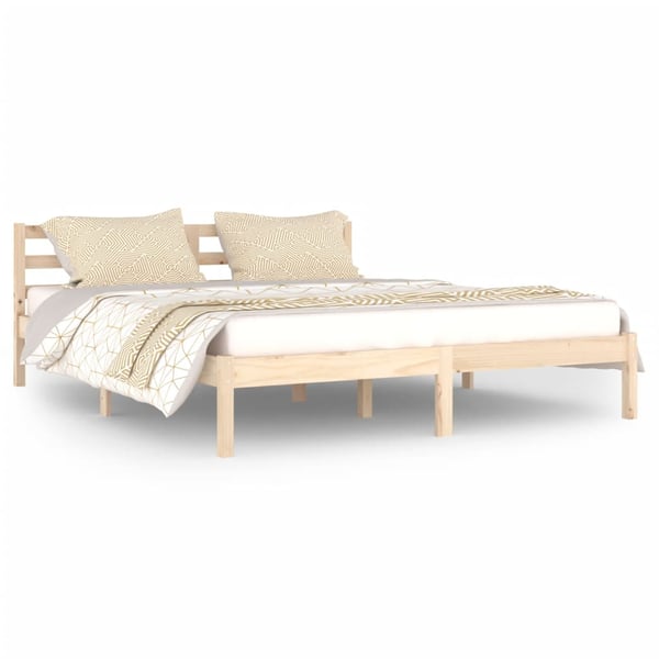 vidaXL Day Bed Solid Wood Pine 160x200 cm King Size