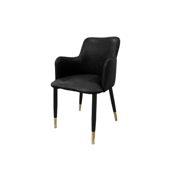 Buy Jilphar Furniture Custom Made Leather Arm Chair Black Online in UAE