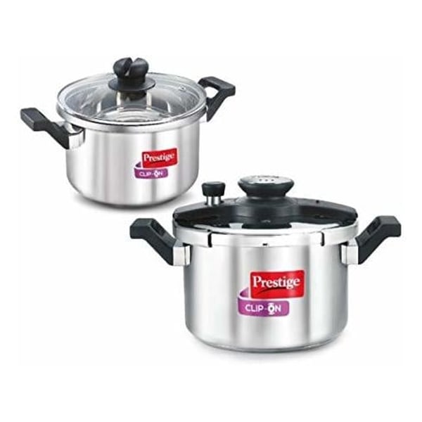 Prestige 6L & 3L Combi Clip On Stainless Steel Pressure Cooker