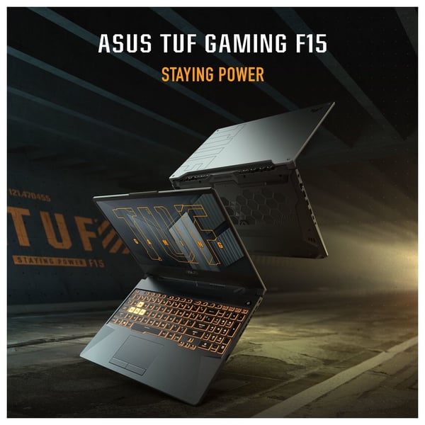 Asus TUF F15 FX506HCB-HN1138W Gaming Laptop - Core i5 2.60GHz 8GB 512GB 4GB Win11Home 15.6inch FHD Grey NVIDIA GeForce RTX 3050