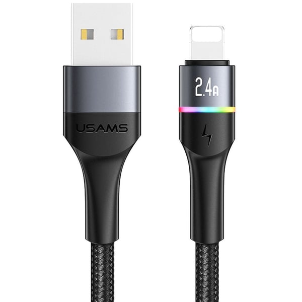 Usams Lightning Cable 1.2m Black