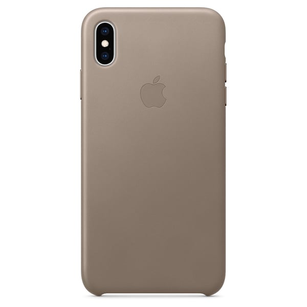 Apple Leather Case Taupe For iPhone XS Max