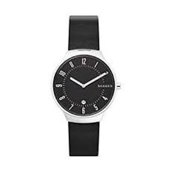 Skagen Grenen Black Leather Men Watch SKW6459