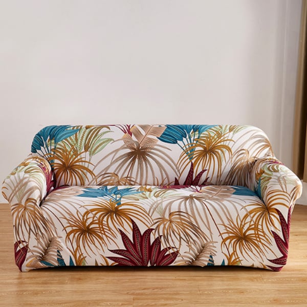 Buy Deals For Less Leaves Design Three Seater Stretchable Sofa Cover