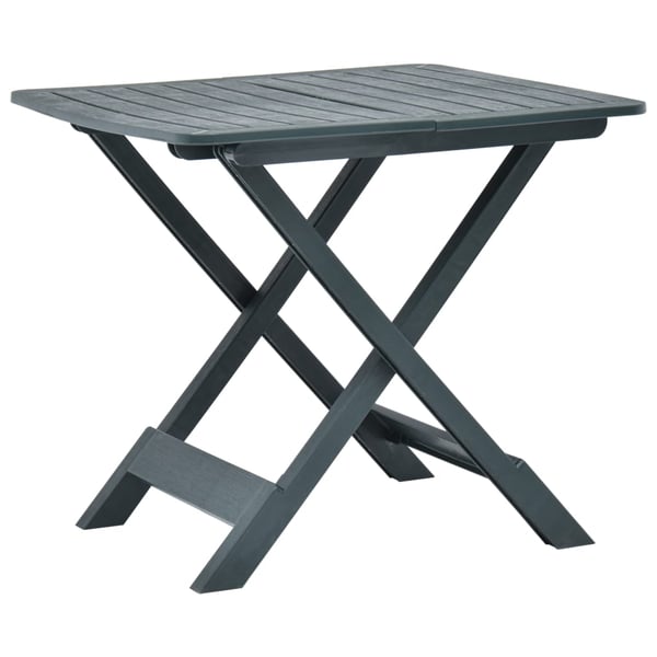 vidaXL Folding Garden Table Green 79x72x70 cm Plastic vidaXL Folding Garden Table Green 79x72x70 cm Plastic